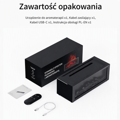 MistFlame™ – Kominek Aromaterapeutyczny z Efektem Ognia i Mgiełką